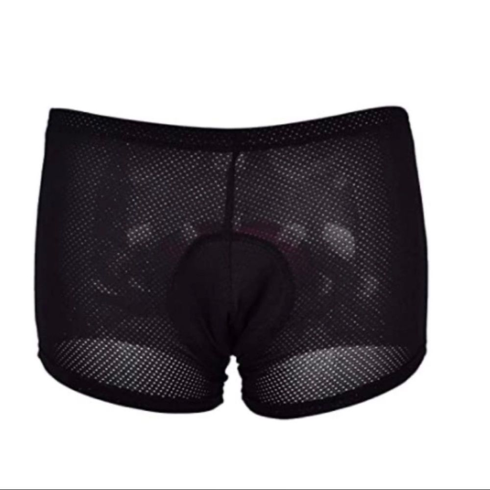 NWT 4ucycling Unisex Padded Black Bike Shorts